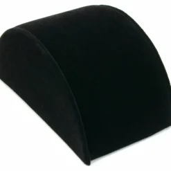 Black Velvet Bracelet Half Moon Display Ramp Stand 5"
