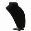 12" Black Velvet 3D Necklace Stand by Bead Landing™