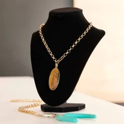 9" Black Velvet 3D Necklace Stand by Bead Landing™
