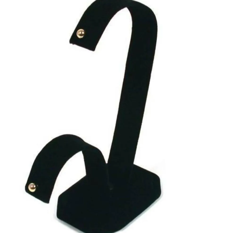 4 Black Velvet Earring Showcase Countertop Display Stands