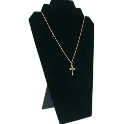 12.5" Black Velvet Jewelry Easel Display Stand Tower Rack for Home Bedroom (6 Pack)