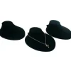 3 Black Velvet Necklace Busts Slatwall Jewelry Displays