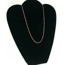 4 Black Velvet Padded Necklace Pendant Bust Showcase Displays 10 7/8"