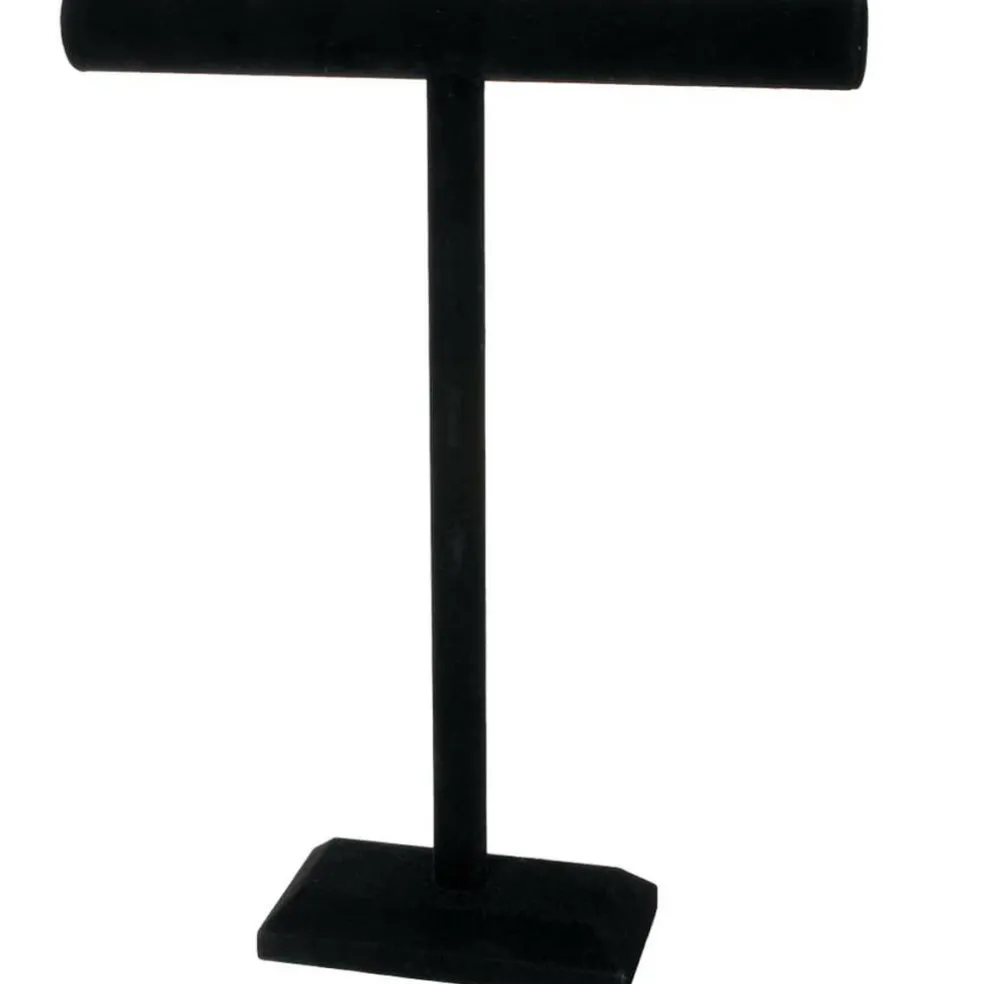 18" Black Velvet Single Bar Jewelry Stand by Bead Landing™