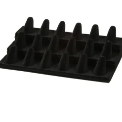Black Velvet 3-Tier Ring Peg Display by Bead Landing™