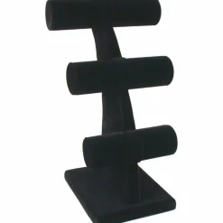 Black Velvet 3 Tier T-Bar Bracelet Jewelry Display 11