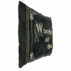 16" Black Wherefore Art Thou Throw Pillow by Ashland®