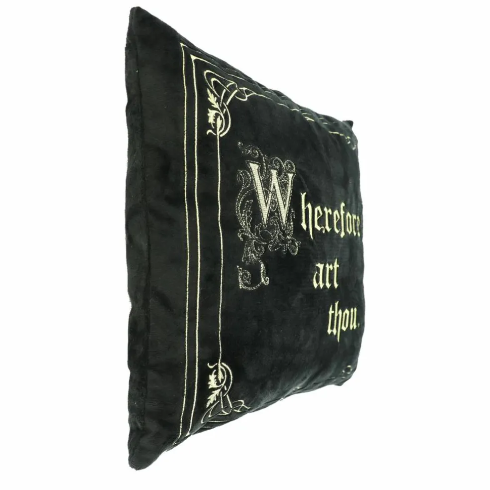 16" Black Wherefore Art Thou Throw Pillow by Ashland®