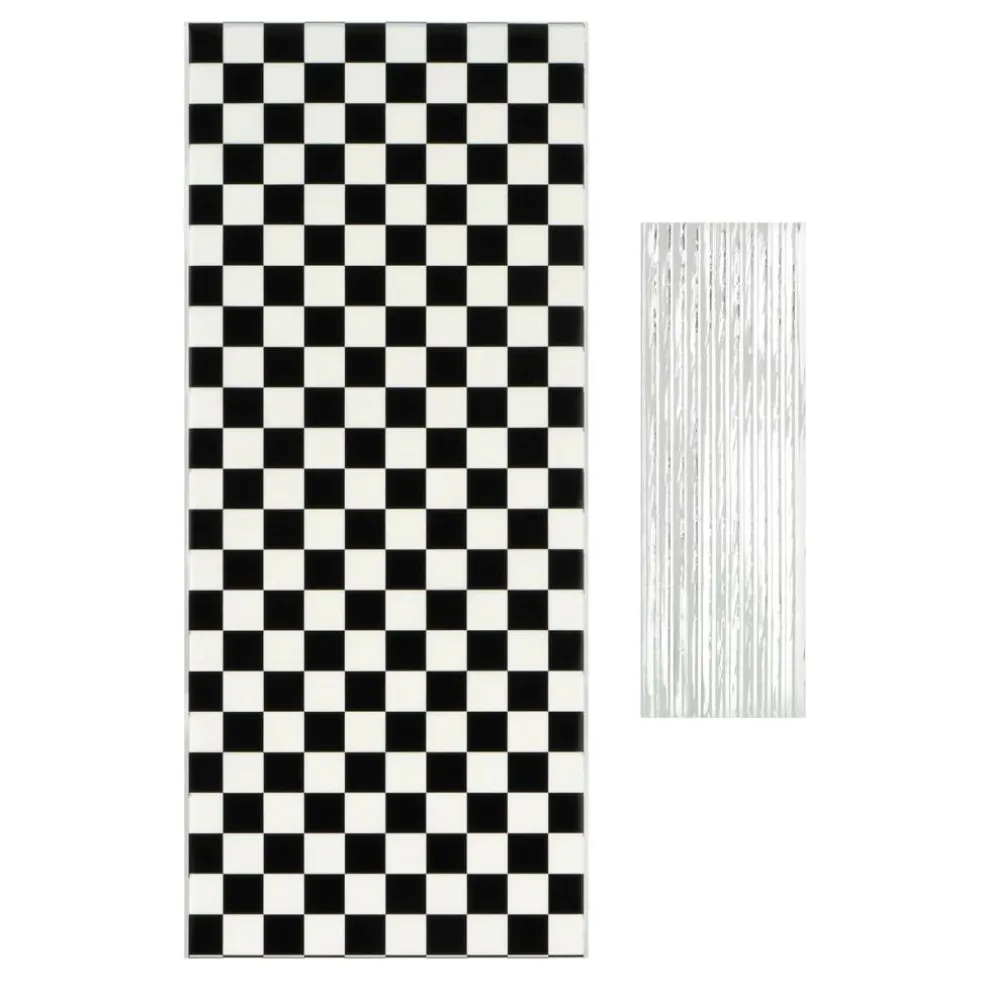Black & White Check Treat Bags, 12ct. by Celebrate It™