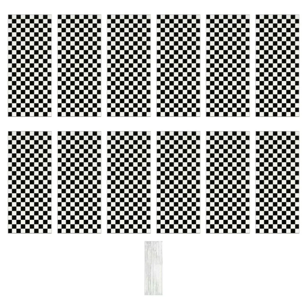 Black & White Check Treat Bags, 12ct. by Celebrate It™