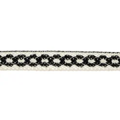 1.1" Black & White Crochet Trim by Celebrate It®