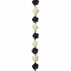 Black & White Flower Beads, 10mm by Bead Landing™