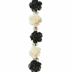 Black & White Flower Beads, 10mm by Bead Landing™