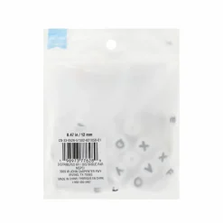 Black & White Silicone Cube Alphabet Beads, 40ct. by Creatology™