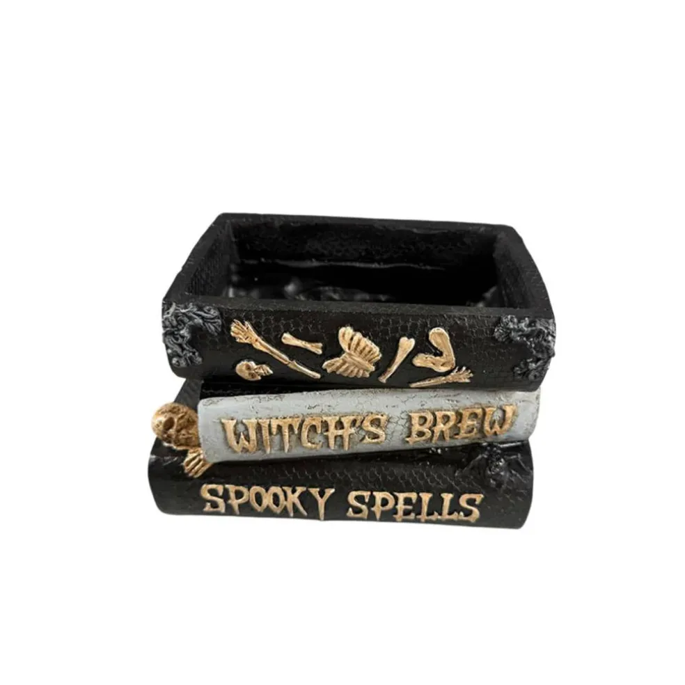 8" Black & White Stacked Spell Books Pot by Ashland®