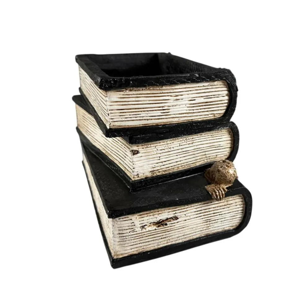 8" Black & White Stacked Spell Books Pot by Ashland®