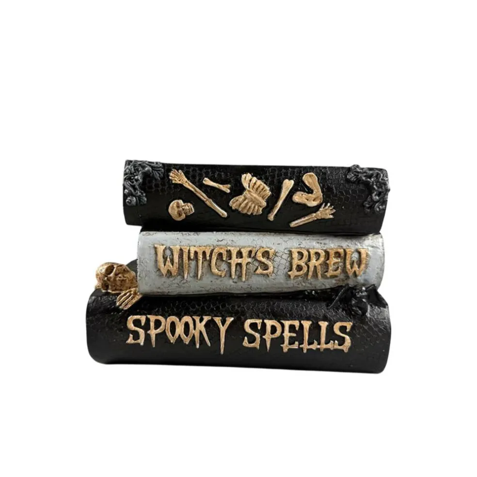 8" Black & White Stacked Spell Books Pot by Ashland®