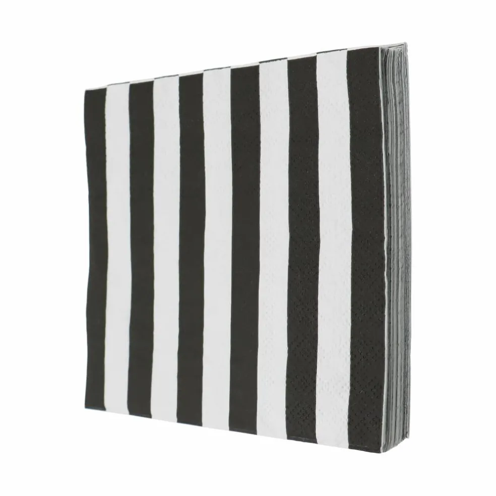 Black & White Stripes Beverage Napkins, 20ct. by Celebrate It™