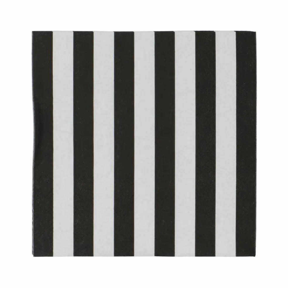 Black & White Stripes Beverage Napkins, 20ct. by Celebrate It™