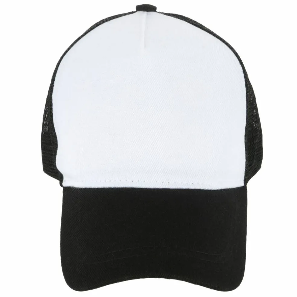 Black & White Sublimation Trucker Cap by Make Market®