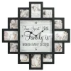 Black "Worth Every Second" Picture Frame Wall Collage Clock