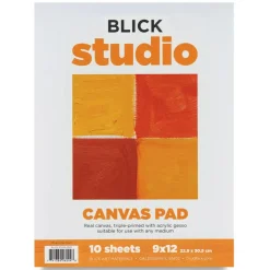 Blick Canvas Pad - 9" x 12", 10 Sheets