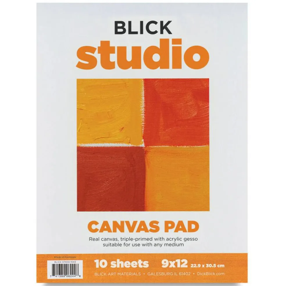 Blick Canvas Pad - 9" x 12", 10 Sheets