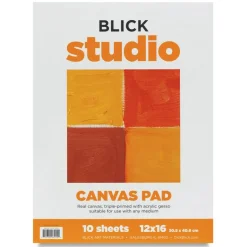 Blick Canvas Pad - 12" x 16", 10 Sheets
