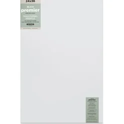 Blick Premier Stretched Cotton Canvas - Traditional Profile, Back-Stapled, 24" x 36"