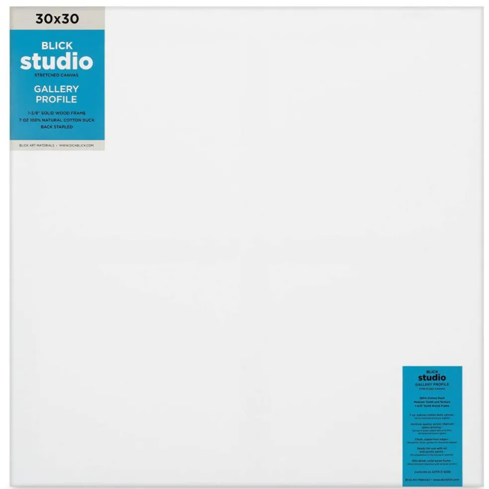 Blick Studio Stretched Cotton Canvas - Gallery Profile, 30" x 30"