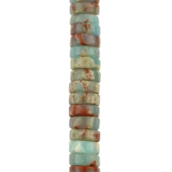 Blue & Brown Serpentinite Jasper Heishi Beads by Bead Landing™