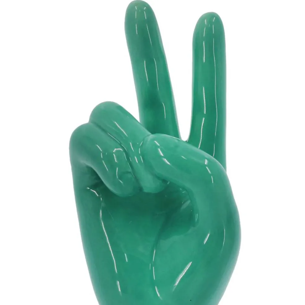 7.5" Blue Ceramic Peace Sign by Ashland®