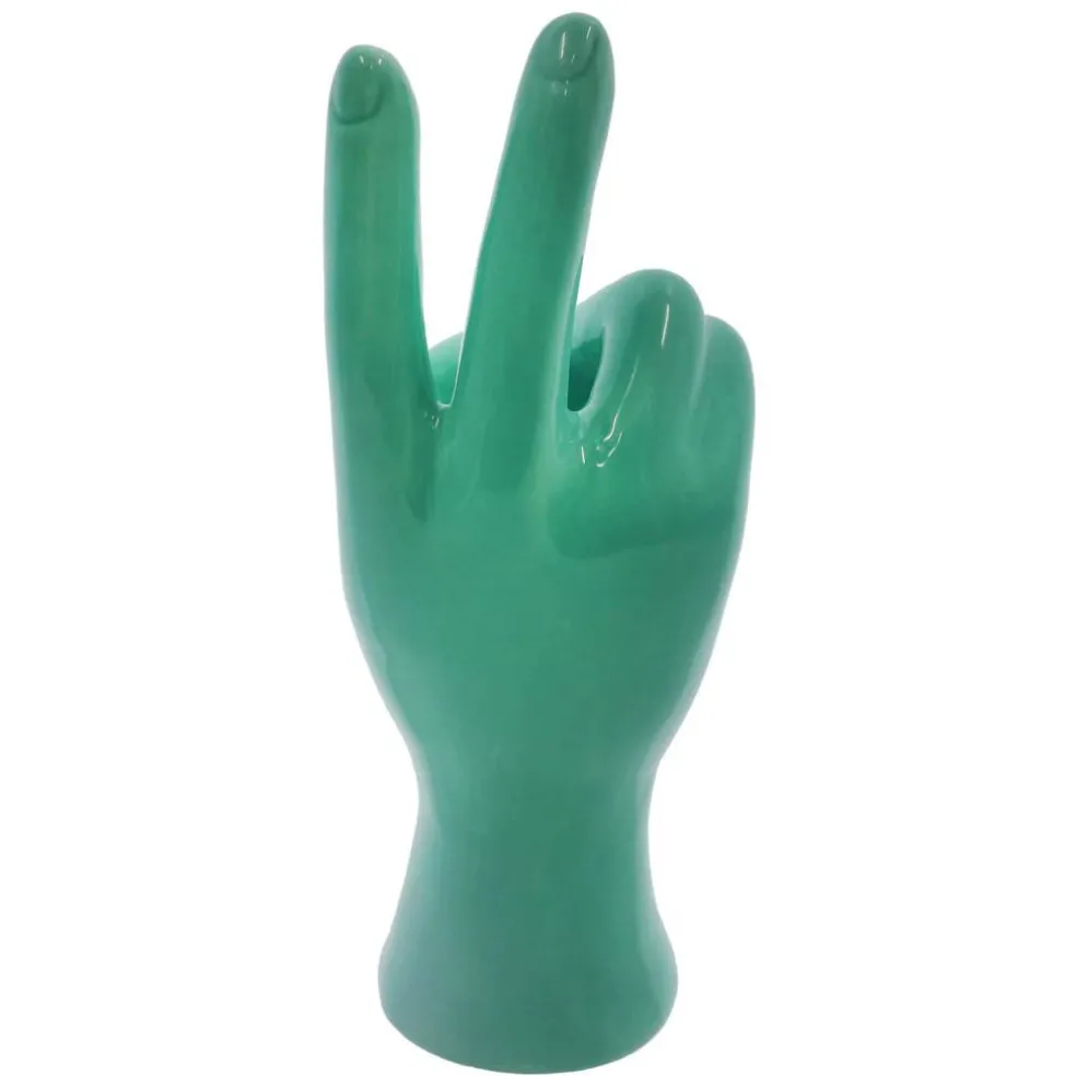 7.5" Blue Ceramic Peace Sign by Ashland®