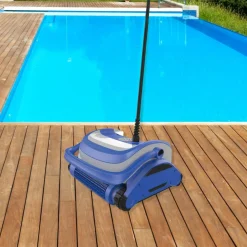 Blue Dual Motor Automatic Wall Climbing Robotic Swimming Pool Cleaner