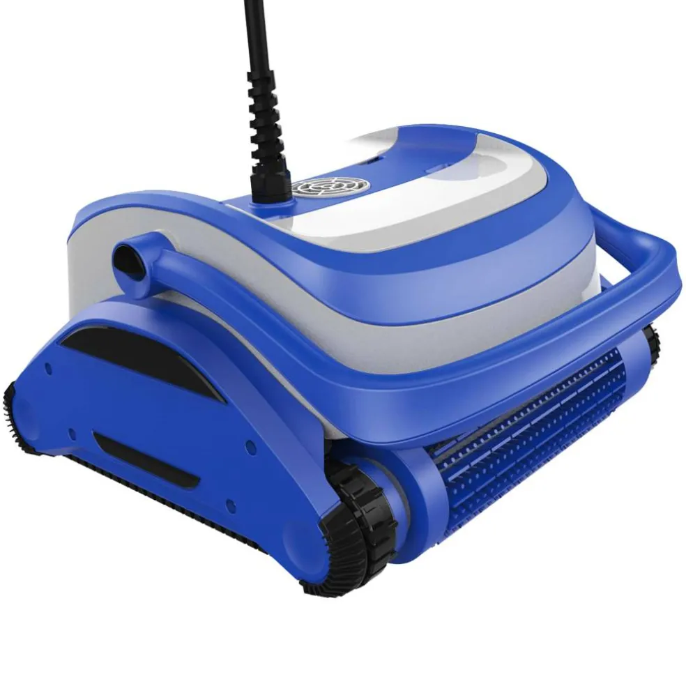 Blue Dual Motor Automatic Wall Climbing Robotic Swimming Pool Cleaner