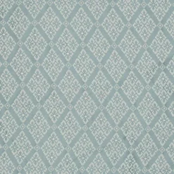 Blue Fade Resistant Diamond Woven Pattern Upholstery Fabric by The Yard - SKU: Waverly Azure