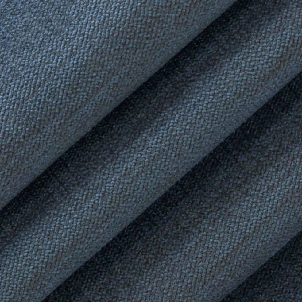 Blue Fade Resistant Plain Microfiber Velvet Upholstery Fabric by The Yard - SKU: Lawrence Admiral