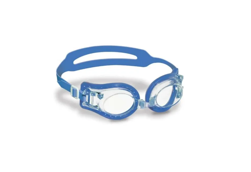 7" Blue Jelly Goggles with Case Kids Swimming Pool Accessory