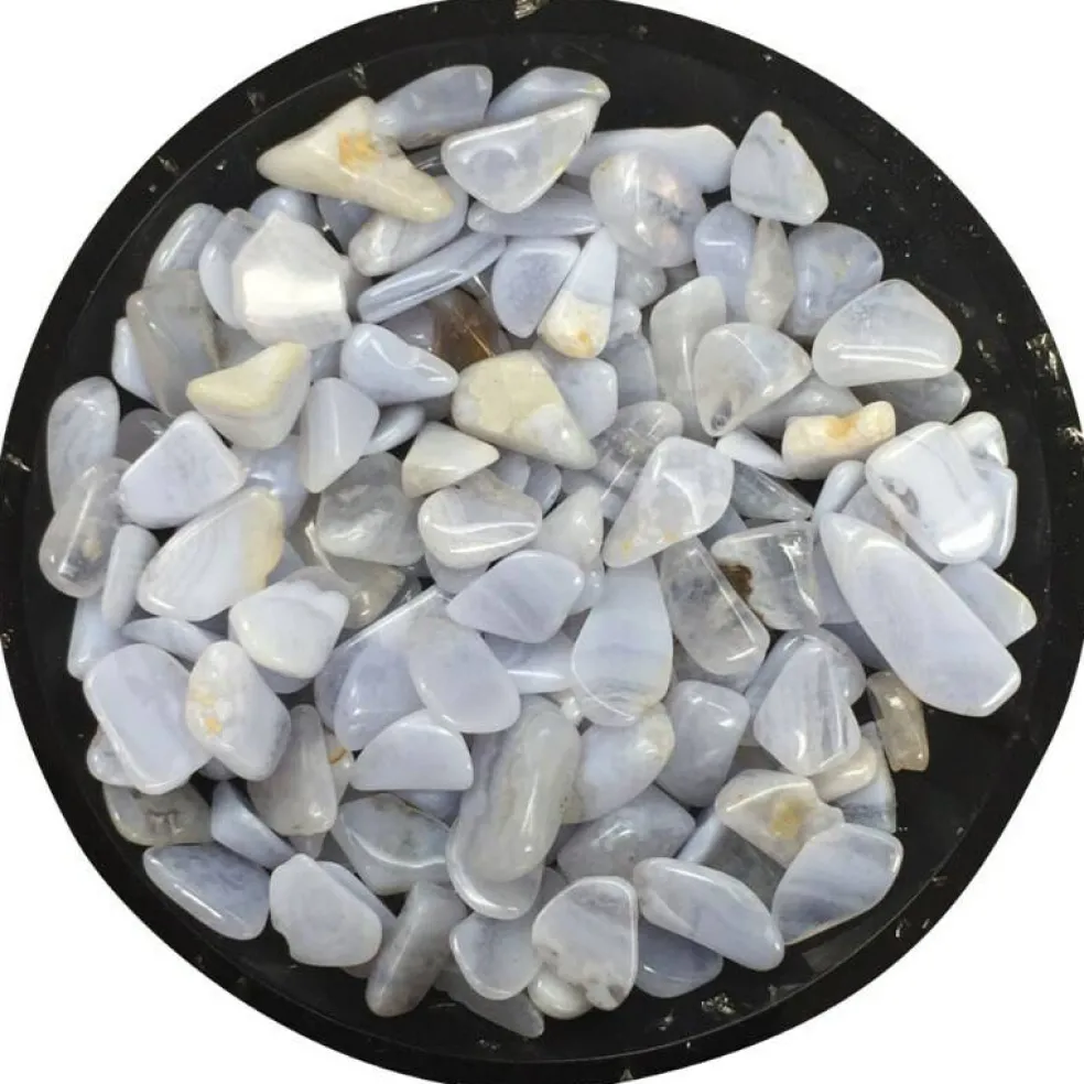 Blue Lace Agate Tiny Crystal Chips – Size L1