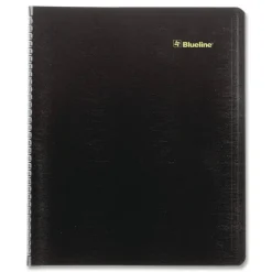 Blueline 16-Month: Sept 2025 to Dec 2026 11 in. x 9.06 in. Plan and Link Monthly Planner - Black Cover