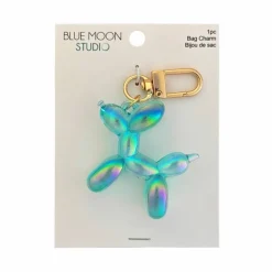 Blue Moon Studio™ Blue AB Balloon Dog Bag Charm