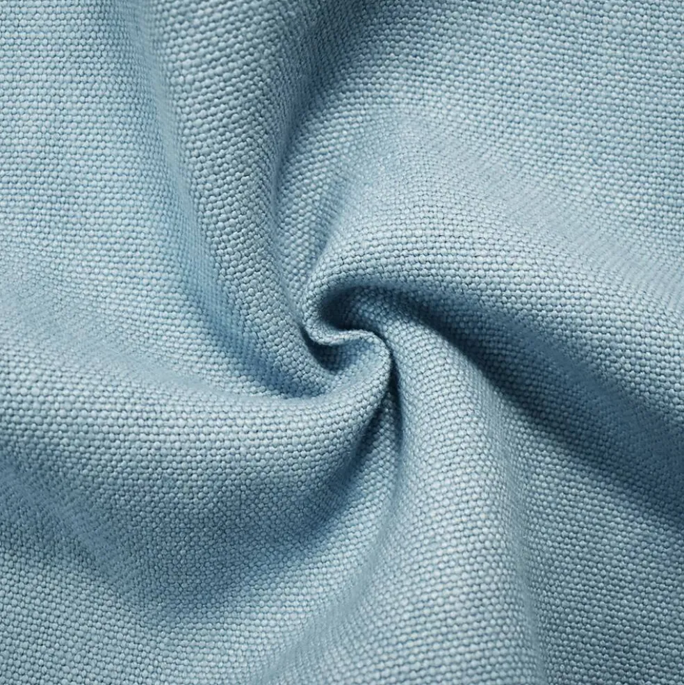 Blue Moygashel Washed Irish Linen Solid Home Decorating Woven Fabric By the Yard