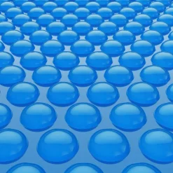 Blue PE Bubble Solar Pool Cover 36x16 ft Rectangle Heat Blanket