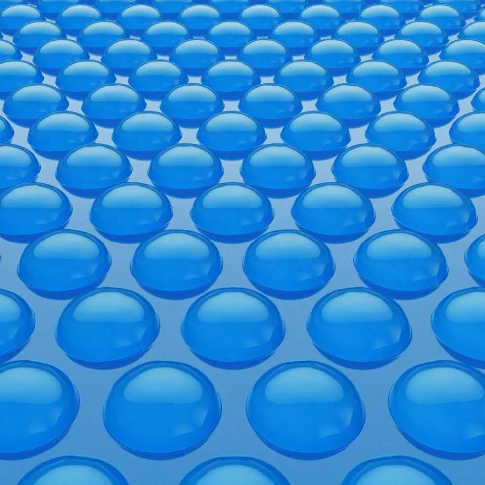 Blue PE Bubble Solar Pool Cover 36x16 ft Rectangle Heat Blanket