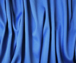 Blue Poly Spandex Stretch Solid Stretch Lamour Woven Fabric By the Yard