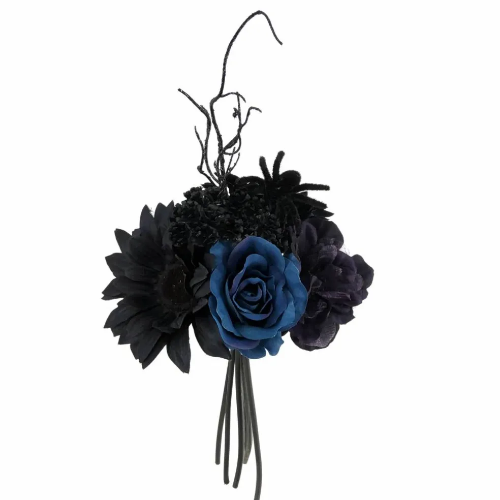 12" Blue Rose & Purple Dahlia Mix Bouquet by Ashland®