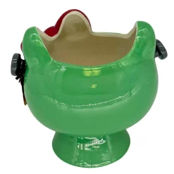 Blue Sky Clayworks Hello Kitty Green Frankenstien Monster Halloween Candy Bowl