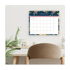 Blue Sky 15 in. x 12 in. 12-Month (Jan-Dec 2026) Day Designer Peyton Wall Calendar - White/Navy Sheets