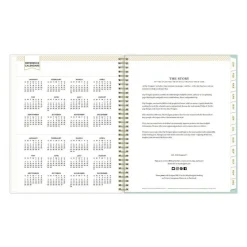 Blue Sky 11 in. x 8.5 in. 12-Month (Jan-Dec 2026) Day Designer Secret Garden Mint Frosted Weekly/Monthly Planner