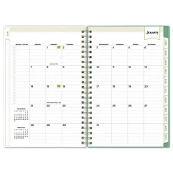 Blue Sky 8 in. x 5 in. 12-Month (Jan-Dec 2026) Day Designer Peyton Weekly/Monthly Planner - White